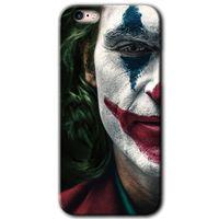 MRCİLETİSİM iPhone 6s Plus Kılıf HD Desen Baskılı Arka Kapak + Mat Kobra Cam - Joker