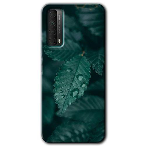 Huawei P Smart 2021 Kılıf HD Desen Baskılı Arka Kapak - Yağmurlu Yaprak