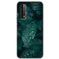 Huawei P Smart 2021 Kılıf HD Desen Baskılı Arka Kapak - Yağmurlu Yaprak