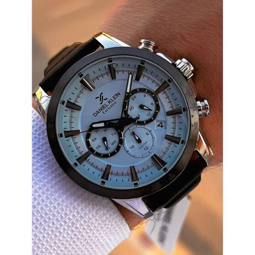 Daniel Klein Erkek Kol Saati 30 Metre Suya Dayanıklı Deri Kayış Kordon + Bileklik Hediyeli VS.BLKT.0670