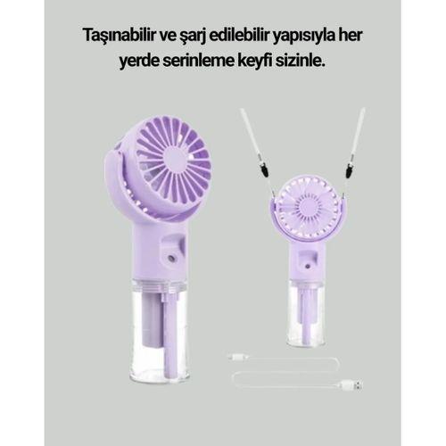 Taşınabilir Şarjlı Su Buharlı Mini Klima Fan