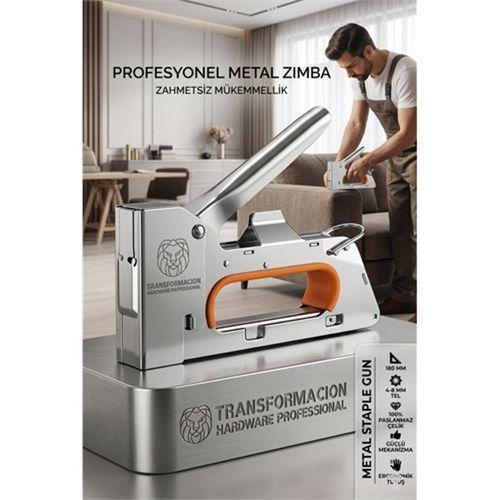 Profesyonel Metal Zımba Tabancası - Çelik Mobilya Döşeme El Zımbası 4-8mm  721758