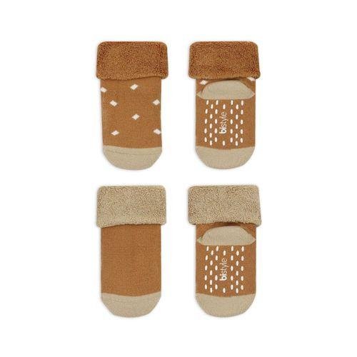 Bi̇style 2'li Havlu Soket Kaymaz Point Boy 10506 Hardal