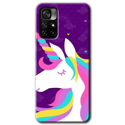 Redmi Note 11T Kılıf HD Desen Baskılı Arka Kapak - Unicorn Sleep