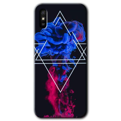 BeRa Aksesuar  Xiaomi Redmi 9A Kılıf Baskılı Kapak - Mekanik Duman 1 +Tam Kaplayan Mat Seramik