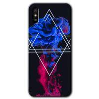 BeRa Aksesuar  Xiaomi Redmi 9A Kılıf Baskılı Kapak - Mekanik Duman 1 +Tam Kaplayan Mat Seramik