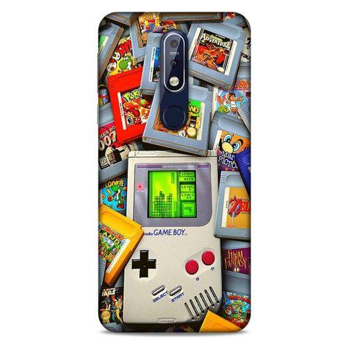 Retro (50) Desen Shockproof Kılıf Renkli Nokia 7.1 Kılıf