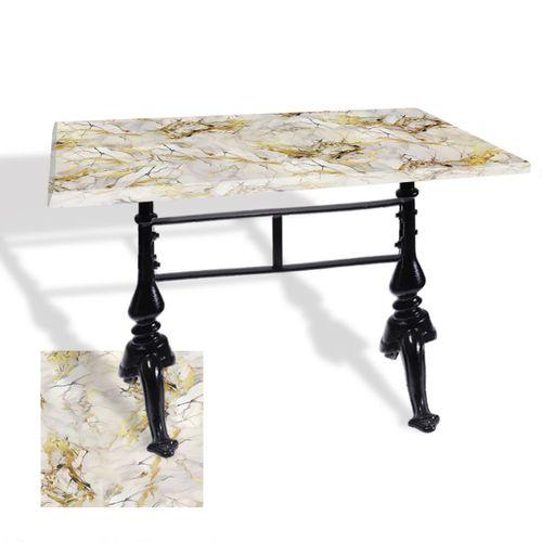 Dockers Çipa 3001 Döküm Ayak Masa 70x120 cm - (Werzalit, Wermodin ve Allzalit Tabla) - Gold