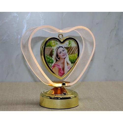 Kişiye Özel Fotoraf Alanli Kalpli Led Çerceve Alk4450