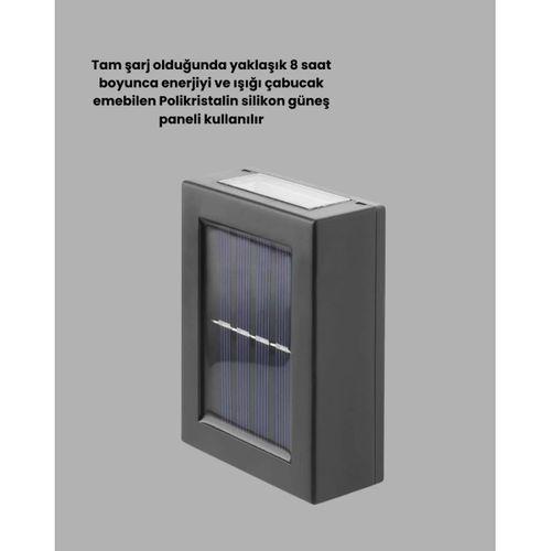 Şeffaf Abajurlu Duvar Tipi Solar Işık