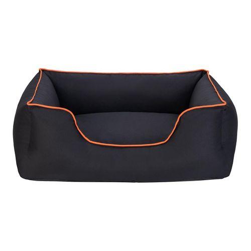 Pet Comfort Alpha  Köpek Yatağı Siyah w Turuncu Biye M 80x65cm