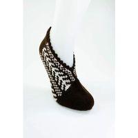 El Örgüsü Kışlık Şık Kadın Yün Patik D8