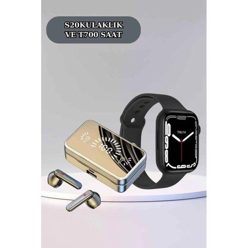 Powerbank Bluetooth Kulaklık Ve Yeni Model Akıllı Saat Seti Anc Özelliği Dokunamatik