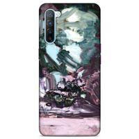 Lopard Oppo Reno 3 Uyumlu Kılıf Soyut Sanat (39) Baskılı Liquid Crystal Kılıf