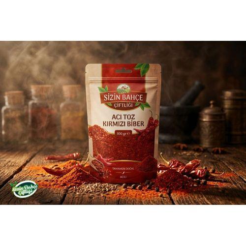Sizin Bahçe Çiftliği Acı Toz Kırmızı Biber 100 gr.