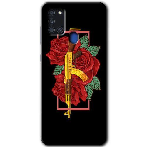 Potkal Hediye Fabrikası Samsung Galaxy A21s Kılıf HD Desen Baskılı Arka Kapak - Bedel