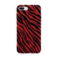 iPhone 7 Plus Zebra Pattern Premium Silikonlu Telefon Kılıfı