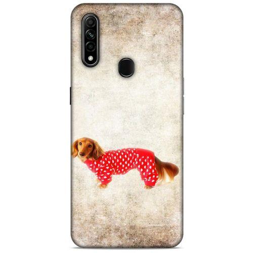 Oppo A31 Kılıf Köpek Kıyafetleri (30) Silicone Case Dacshund Pijama
