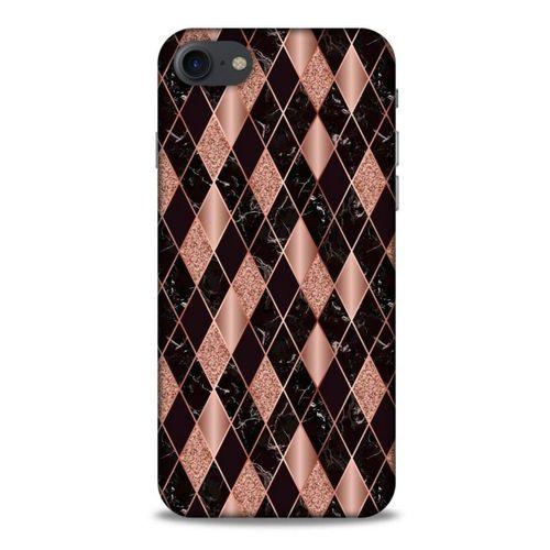 Mermer Desenli (25) Tema Antişok Kapak Rose Gold Apple Iphone 7 Kılıf
