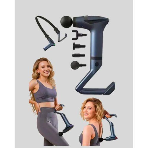 Taşınabilir 3in1 Masaj Aleti Şarjlı Titreşimli Esneme Bantlı