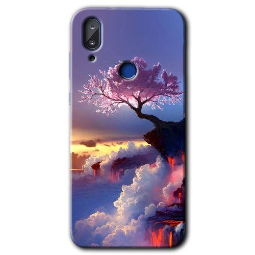 Potkal Hediye Fabrikası Vestel E5 Kılıf HD Desen Baskılı Arka Kapak - Wash Red Wall