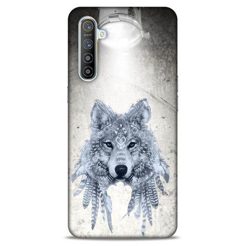 Lopard Oppo Realme XT Uyumlu Kılıf Tattoo's (48) Bumper Kılıf Kızılderili Kurt