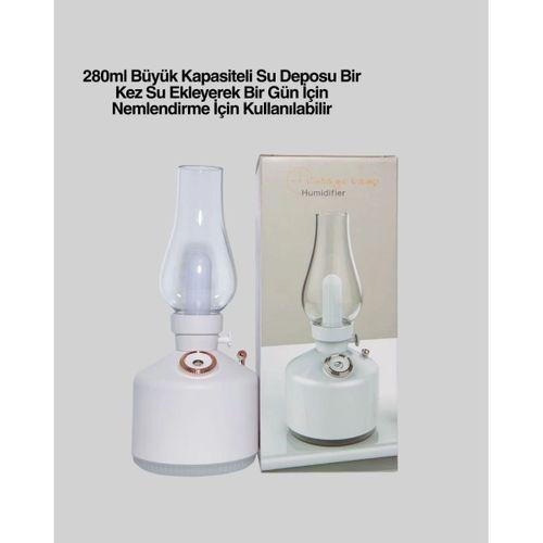 Renkli Led Işıklı Retro Gaz Lambası Aroma Terapi Mist Maker