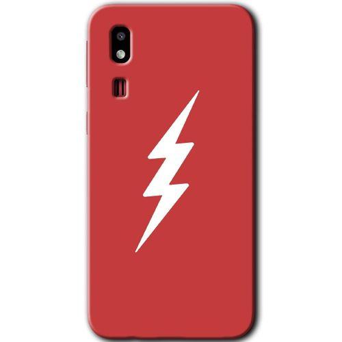 Galaxy A2 Core Kılıf HD Desen Baskılı Arka Kapak - Flash Logo