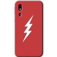 Galaxy A2 Core Kılıf HD Desen Baskılı Arka Kapak - Flash Logo