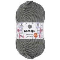1 Adet Baby One Tüylenmeyen El Örgü İpi Yünü Koyu Gri K1921
