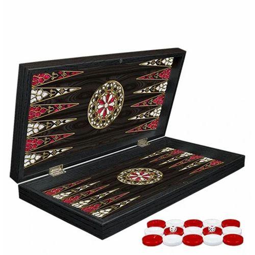 Klasik Sedef İşlemeli Tavla Model 2