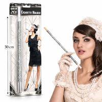 Gümüş Payetli Sigara Tutacağı