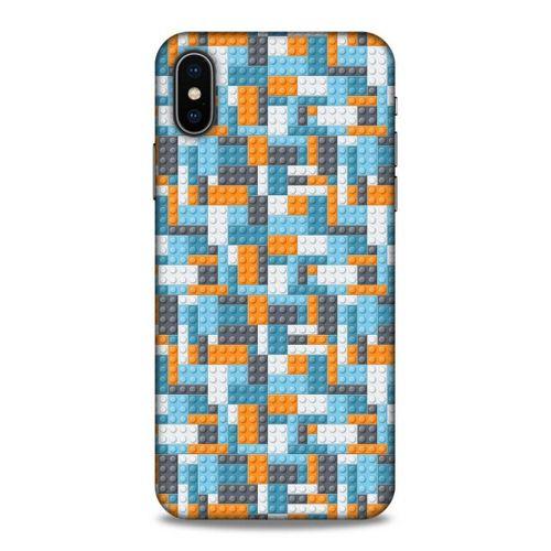 Lopard Apple Iphone X Uyumlu Kılıf BloX (43) Thin Fit Kılıf Turuncu Beyaz