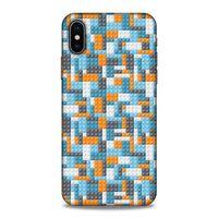 Lopard Apple Iphone X Uyumlu Kılıf BloX (43) Thin Fit Kılıf Turuncu Beyaz