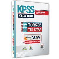 KPSS Önlisans-Ortaöğretim Türkçenin Kara Kutusu Tek Kitap Çıkmış Soru Bankası Dijital Çözümlü