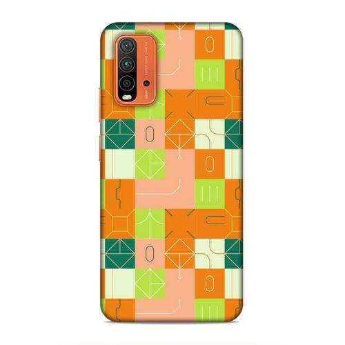 Xiaomi Redmi 9T Uyumlu Kılıf Insomnia (48) Bumper Kılıf Fıstık Yeşili Turuncu