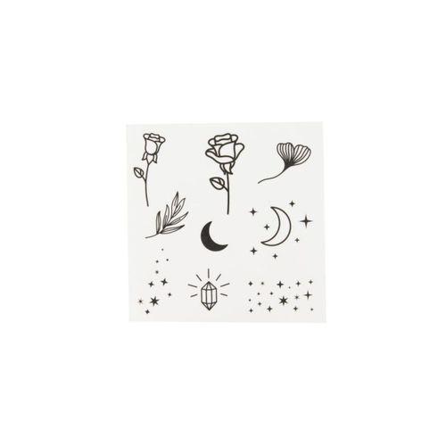 Nascita Rose & Stars Geçici Döğme-19