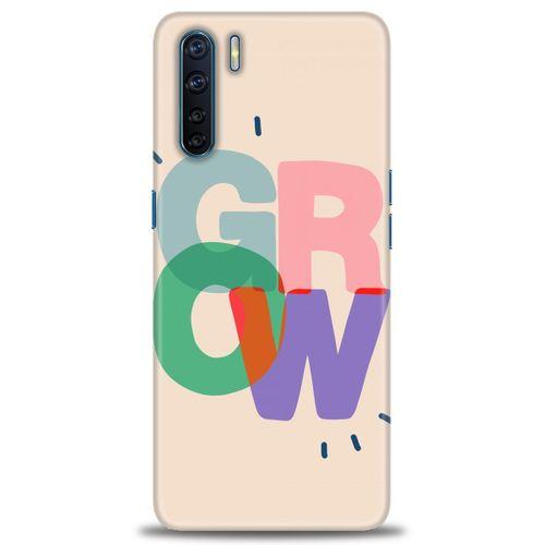 Oppo A91 / Reno 3 Kılıf HD Baskılı Kılıf - Grow + Tam Ekran Koruyucu