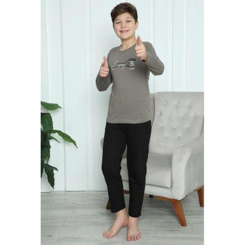 Erkek Çocuk Penye Pijama Takım Vizon