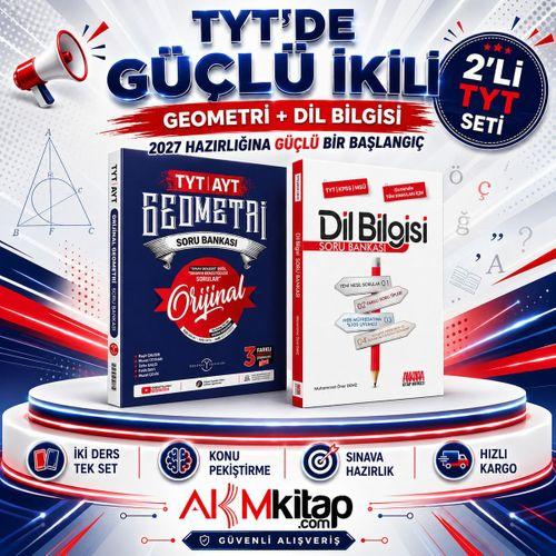 Orijinal Yayınları TYT AYT Orijinal Geometri ve AKM Dil Bilgisi Soru Bankası Seti 2 Kitap