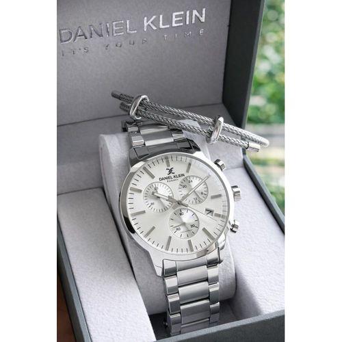 Daniel Klein İtalyan Tasarım Bilekli Hediyeli 2 Yıl Garantili Çelik Kordon Erkek Kol Saati Y14238.1