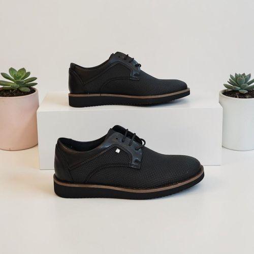 Conteyner 192 Siyah Örgü Desen Erkek CAsual Ayakkabı