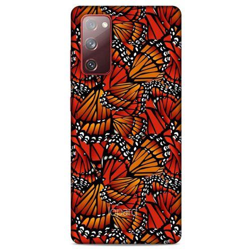 Samsung Galaxy S20 Fe Kılıf Kelebek Etkisi (5) Koruma Kabı Beyaz Lacivert