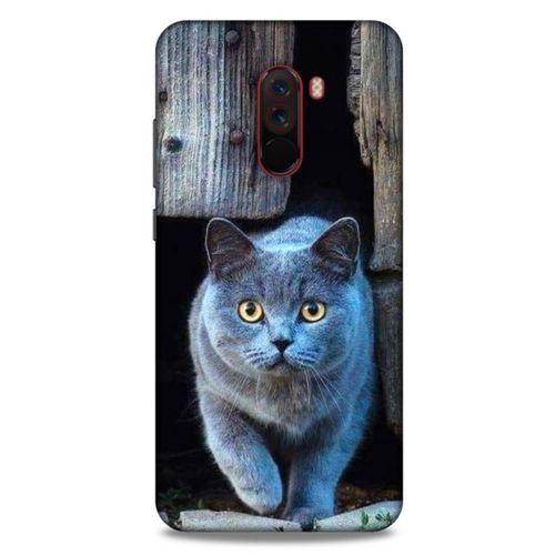 Lopard Xiaomi Pocophone F1 Uyumlu Kılıf Kediler (48) Bumper Kılıf Duman