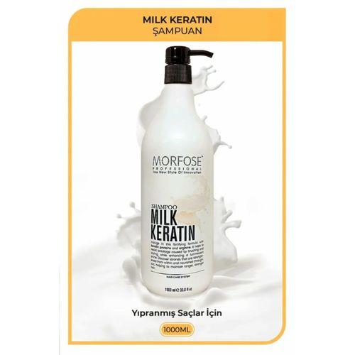 Milk Keratin Şampuan 1000 ML - Besleyici Koruyucu Etki