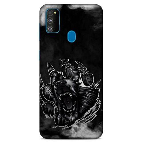 Lopard Samsung Galaxy M30s Uyumlu Kılıf Tattoo's (19) Kılıfları Siyah
