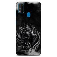 Lopard Samsung Galaxy M30s Uyumlu Kılıf Tattoo's (19) Kılıfları Siyah