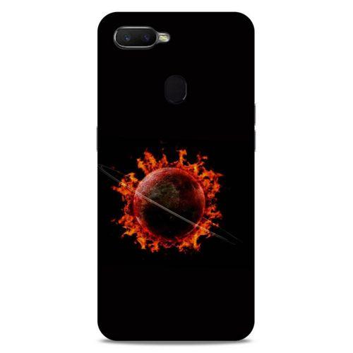 Lopard Oppo Ax7 Uyumlu Kılıf FireX (47) Crystal Flex Kılıf Satürn Ateşi