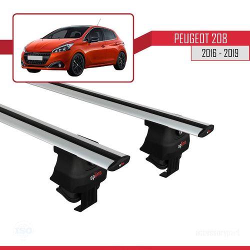 Peugeot 208 2015-2019 Arası ile uyumlu ACE-4 Ara Atkı Tavan Barı GRİ