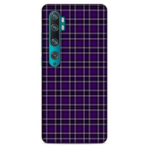 Xiaomi Mi Note 10 Uyumlu Kılıf Mor Delisi (11) Tam Koruma Çizgili